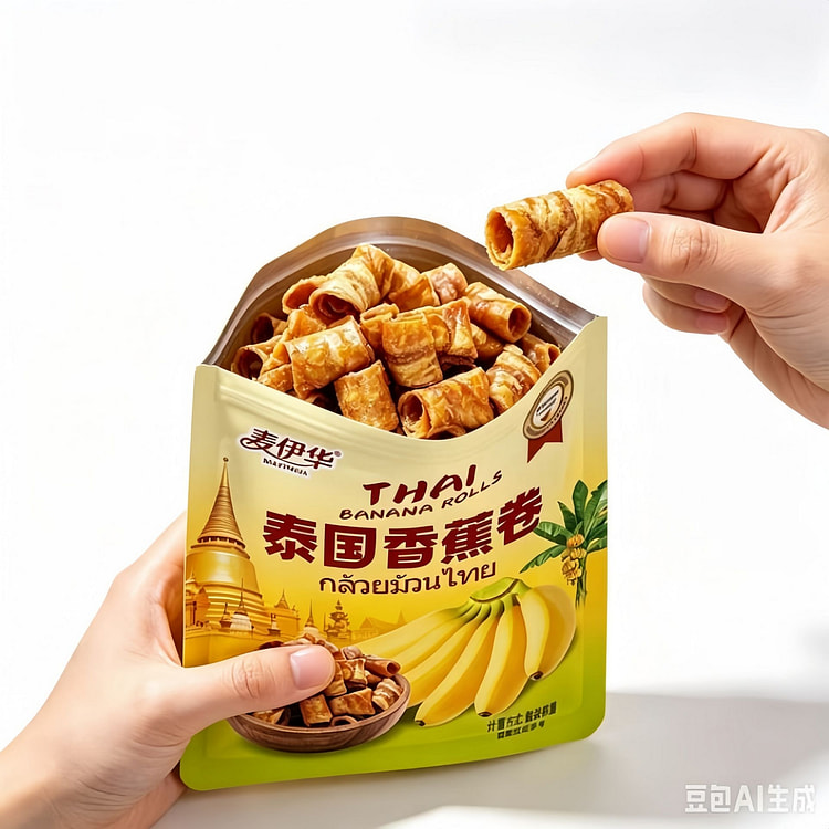 Maiyihua Thai Banana Rolls 30g 3pc 90 g