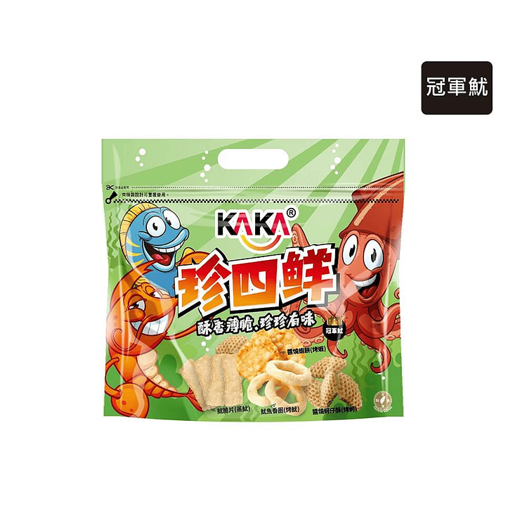 KAKA - Mixed Squid Flavored Crackers - 120g 1 pack