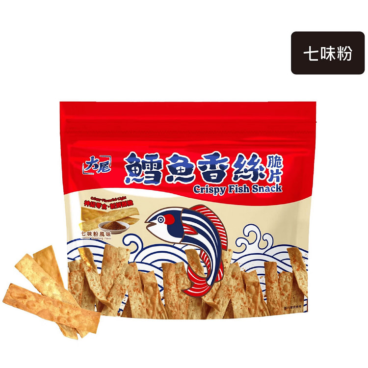 KAKA大尾-鱈魚脆片80g-七味粉風味 1 包 (min 2)