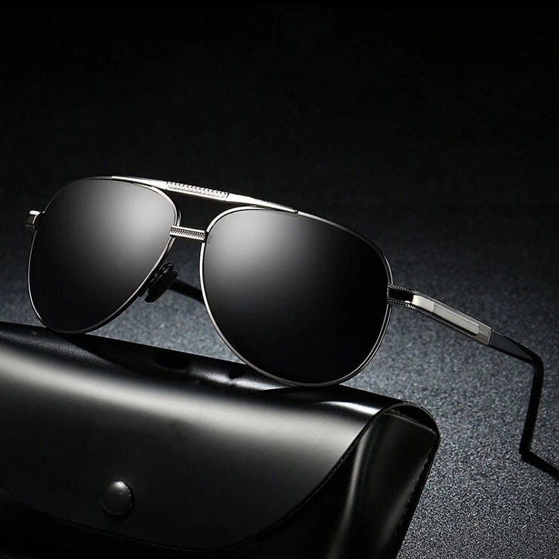 Men’s Polarized Aviator Sunglasses Driving 1 case