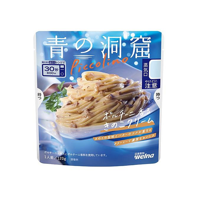 Nisshin Seifun Sốt mì ống kem nấm porcini Blue Cave 120g 1 phần