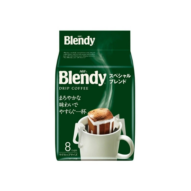 AGF Blendy 手冲挂耳式咖啡绿色袋 8袋入