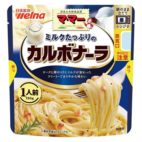 Nisshin Mama Rich Milk Carbonara Sauce 130g 1 each
