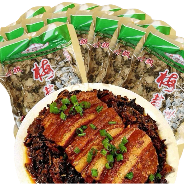 免泡免切惠州梅菜 淡口梅菜扣肉下饭菜 腌菜酱菜盐咸菜雪菜外婆菜 250g*2袋
