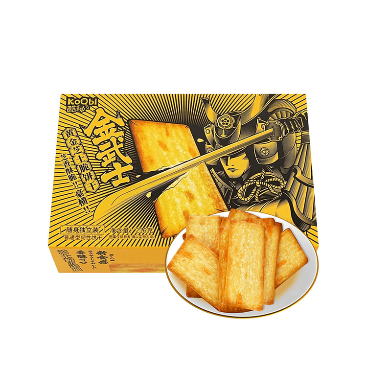 酷秘 日式金武士岩烧饼干 黄金芝士脆饼干
