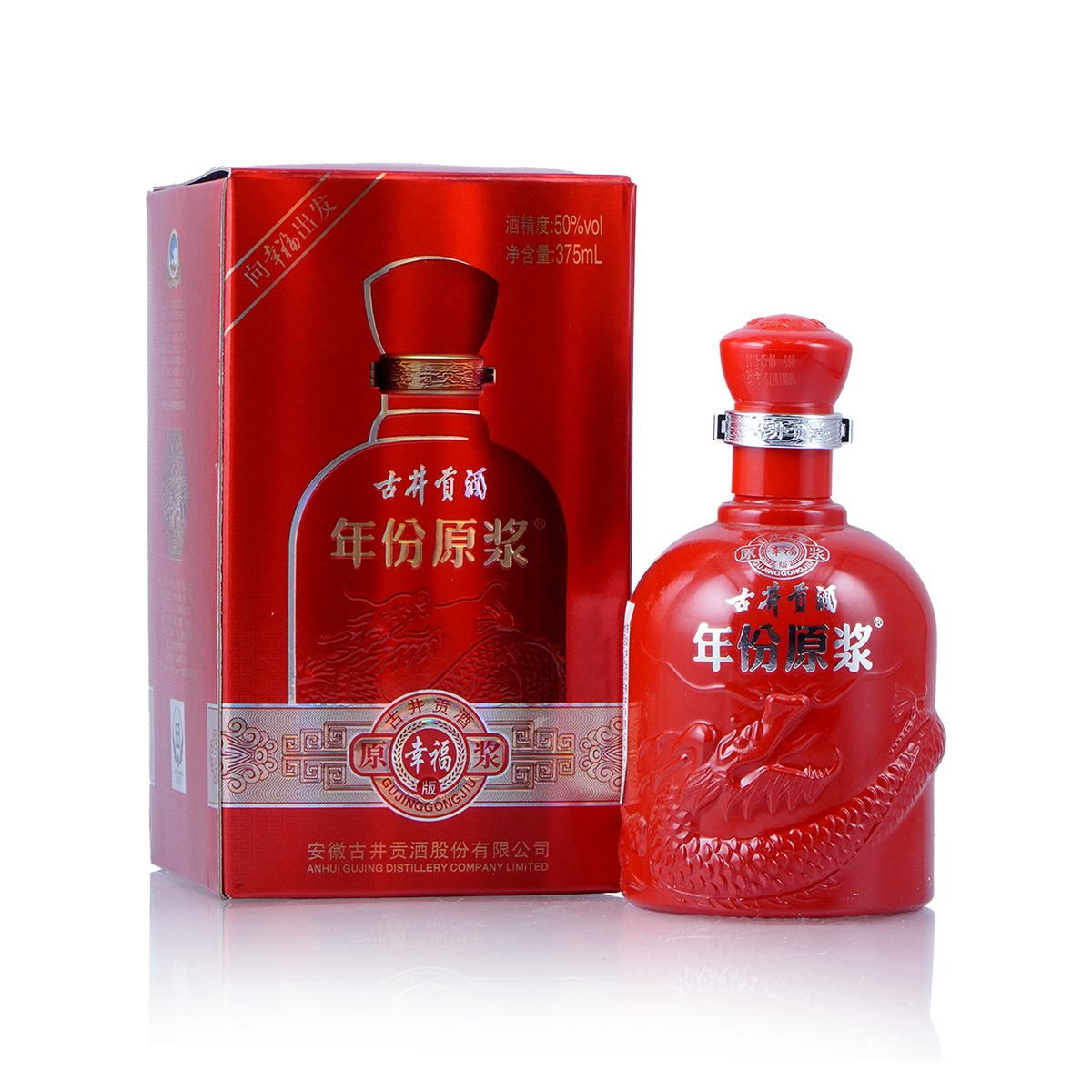 古井貢酒　(中国酒) 古井贡酒八年幸福版375 毫升- Weee!
