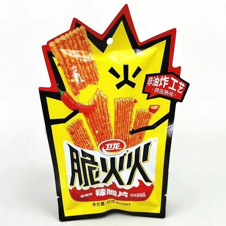 【美国直邮】卫龙脆火火 手工辣条 非油炸辣脆片1个