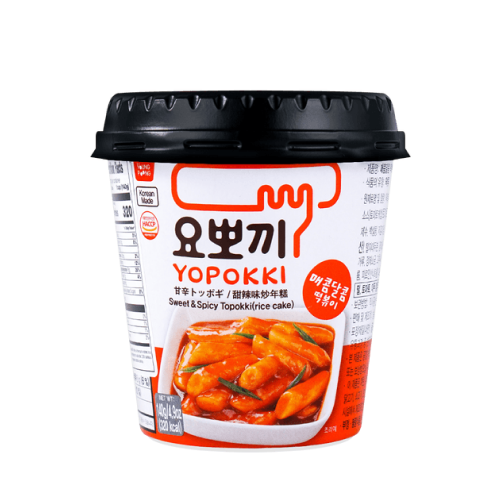 Bánh Gạo Tteokbokki Ăn Liền Yopokki Ly Vị Cay Ngọt 140g 1 phần