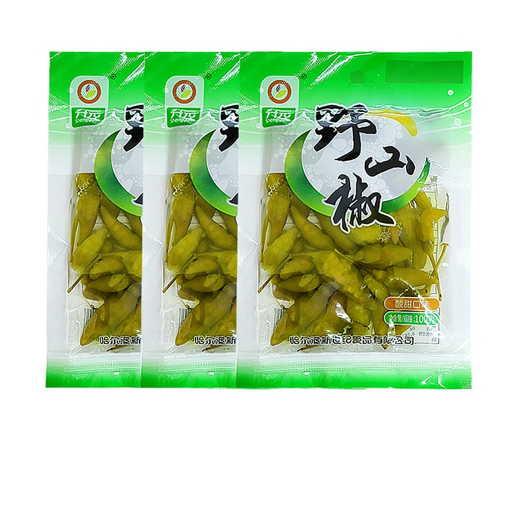 升元野山椒酸甜香辣100g*3袋