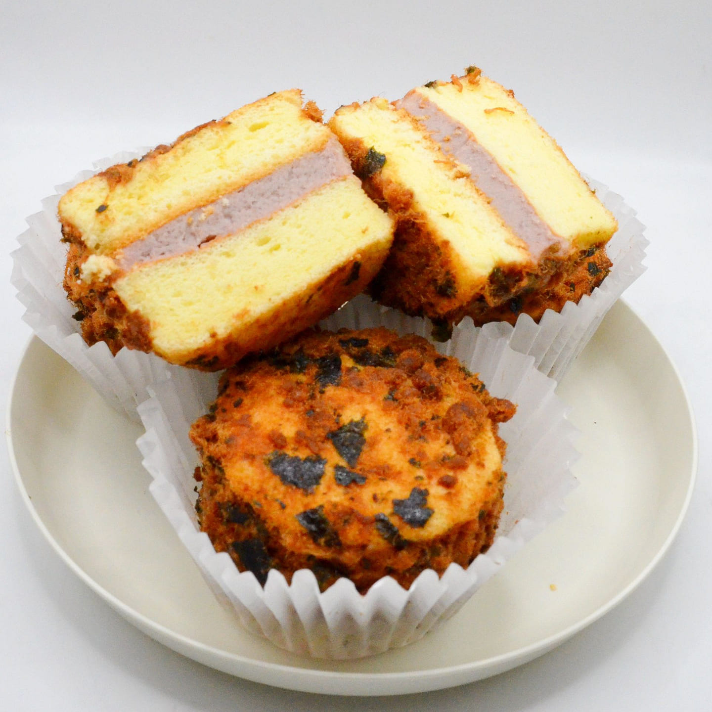 Taro Pork Floss Snowy Bun 4 count