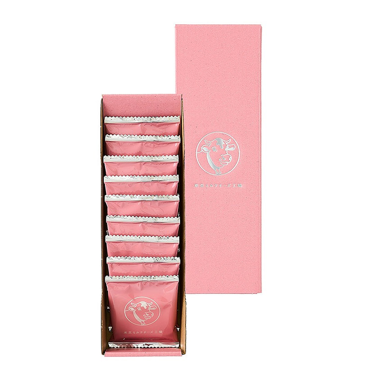 日本东京牛奶芝士工厂 草莓代餐零食饼干 9枚装