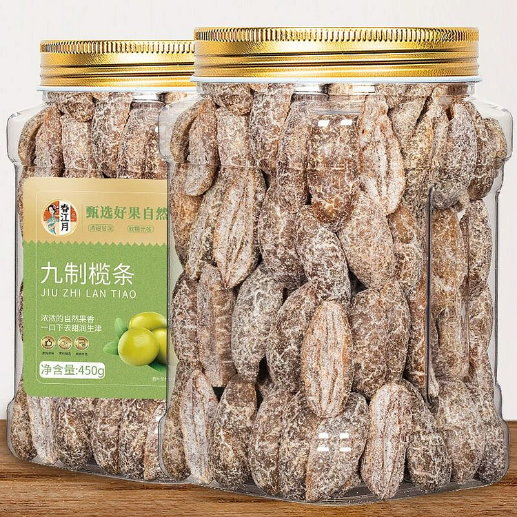 春江月九制榄条450g无核橄榄肉