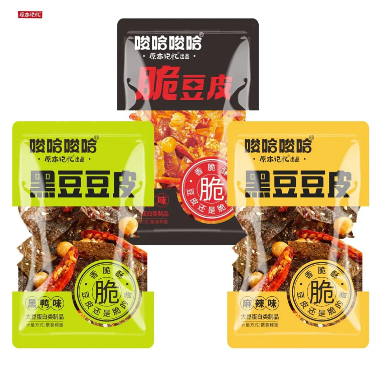 脆豆皮酥脆黑豆豆皮辣条小包装10包 180 克