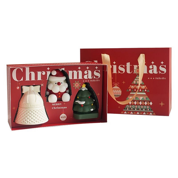 家居桌面装饰香薰蜡烛摆件圣诞老人新年礼盒 1 盒