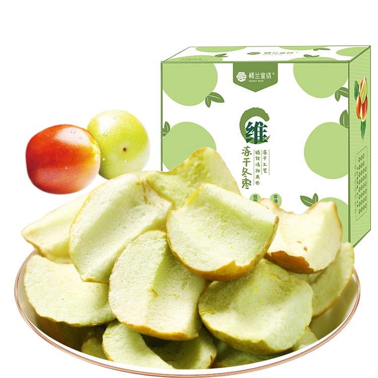 楼兰蜜语 冻干冬枣脆枣片30包 450g*1盒装
