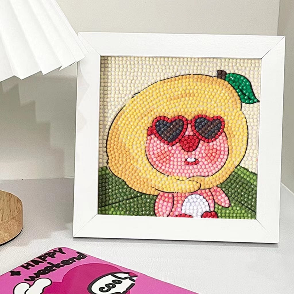 Loppy Diamond Picture Children's Handicraft DIY Diamond Sticker -Lemon 1 each
