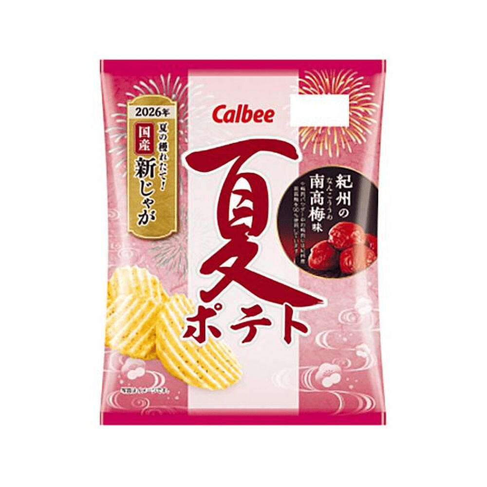 Calbee Thick Cut Wavy Plum Potato Chips 60g 1 count