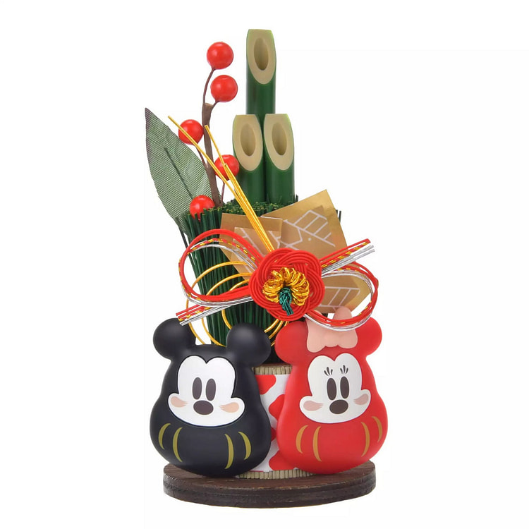 Disney 2025 Limited Edition Mickey and Minnie Bamboo Pine New Year Ornament