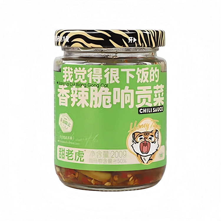 甜老虎 茶油剁椒贡菜香辣脆爽200g*1瓶 200 克