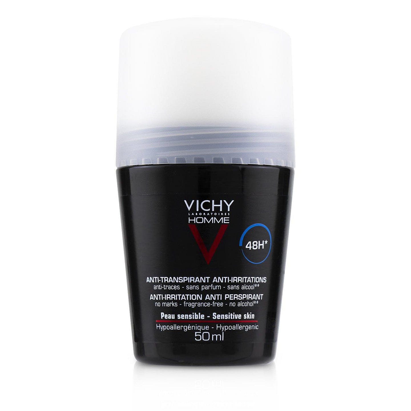 Vichy Homme H* Anti-Irritations & Anti Perspirant Roll-On (For Sensitive Skin) 50ml/1.69oz 50 ml