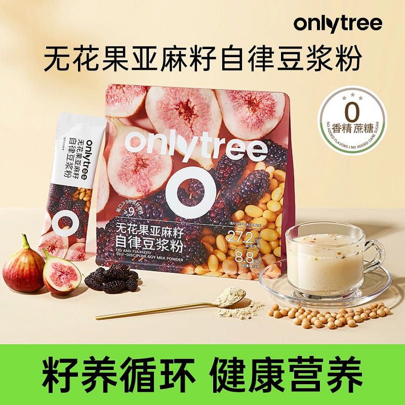 OnlyTree Soy Milk Fig Flaxseed 20g x 7 Sticks 140 g