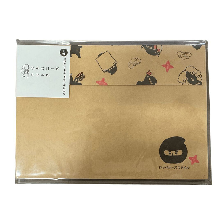 Japanese Style Letter Envelopes Ninja 1 each