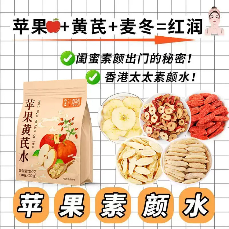 苹果黄芪水 75 克