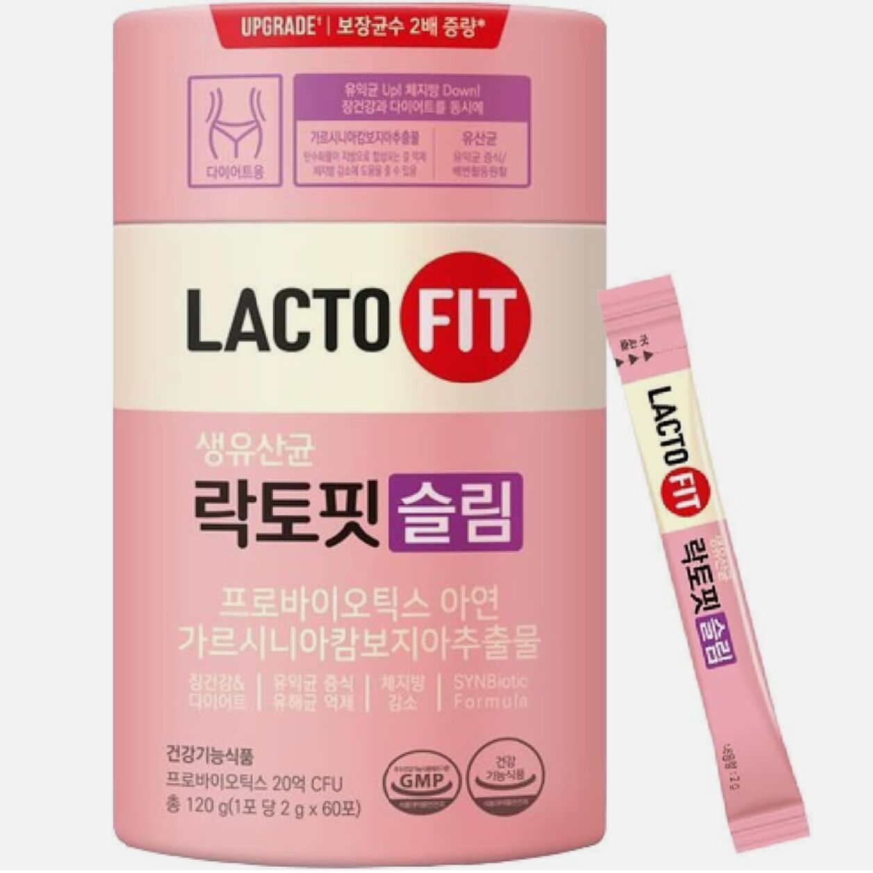 Men Vi Sinh Lacto Fit Slim Màu Hồng 60 Gói 120 g