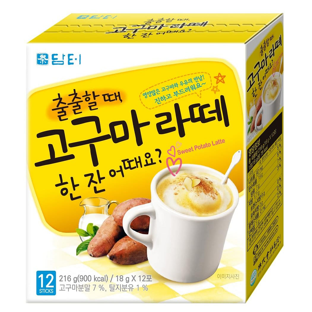 Damtuh Rich Sweet Potato Powder Latte 216g 12 count