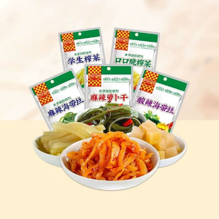 5 包 川南混合什锦品种榨菜 63g