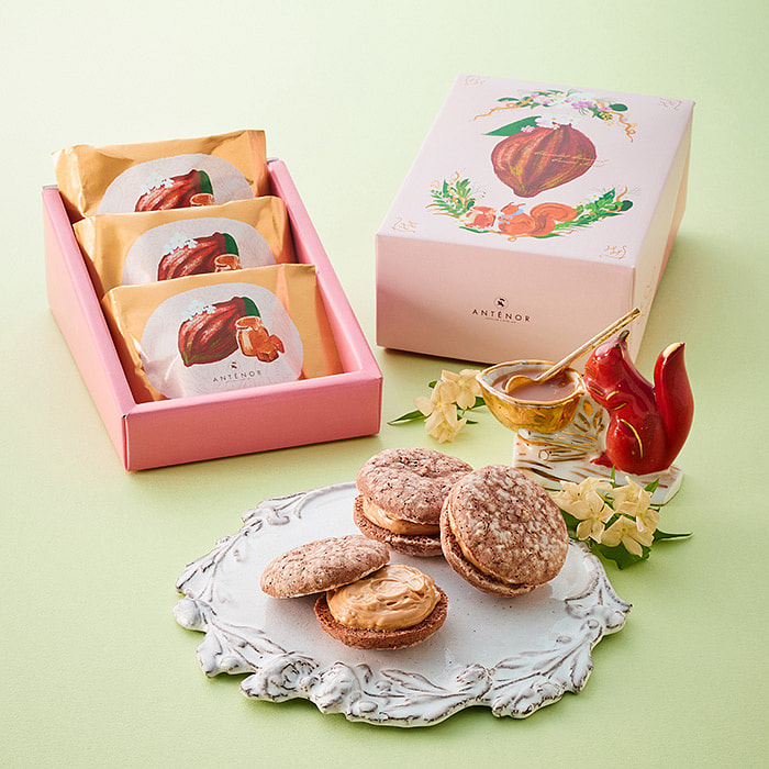 Antenor Valentine Caramel Cream Cookies 3pcs 1 each