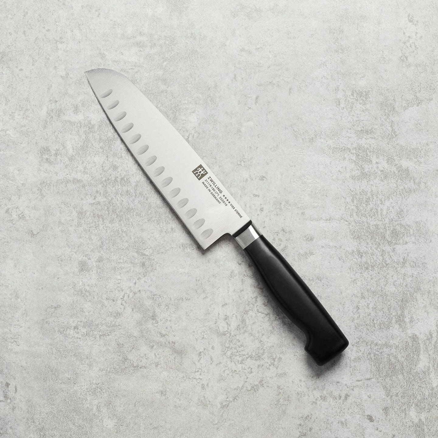 Zwilling Four Star Hollow Edge Santoku Knife 7-inch / Stainless Steel 1 each
