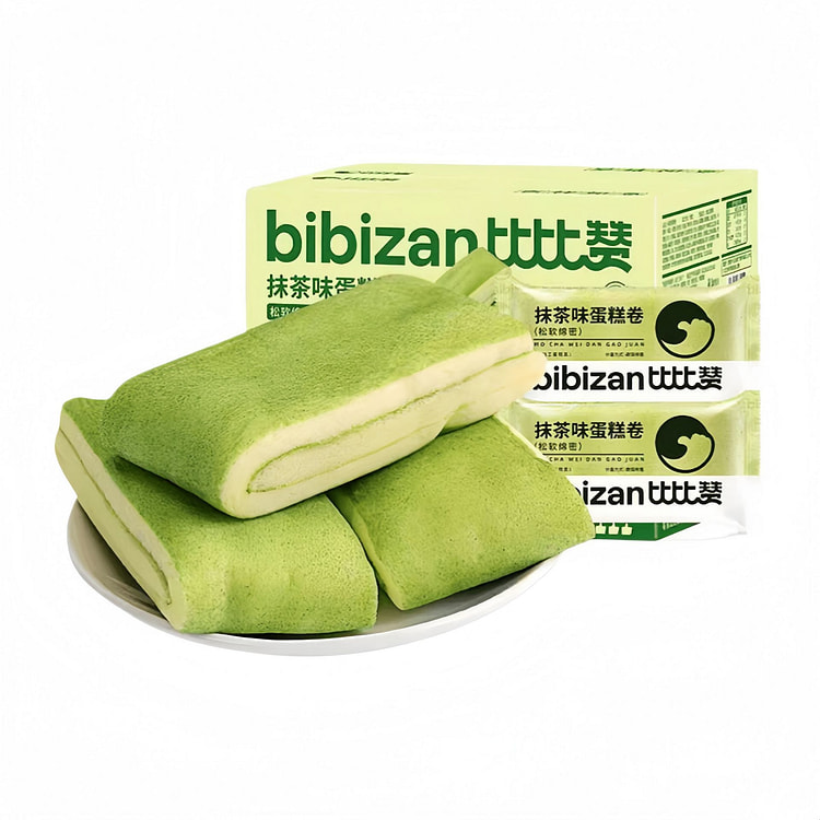 Bibizan Matcha Towel Roll Bread 300g 1 pack
