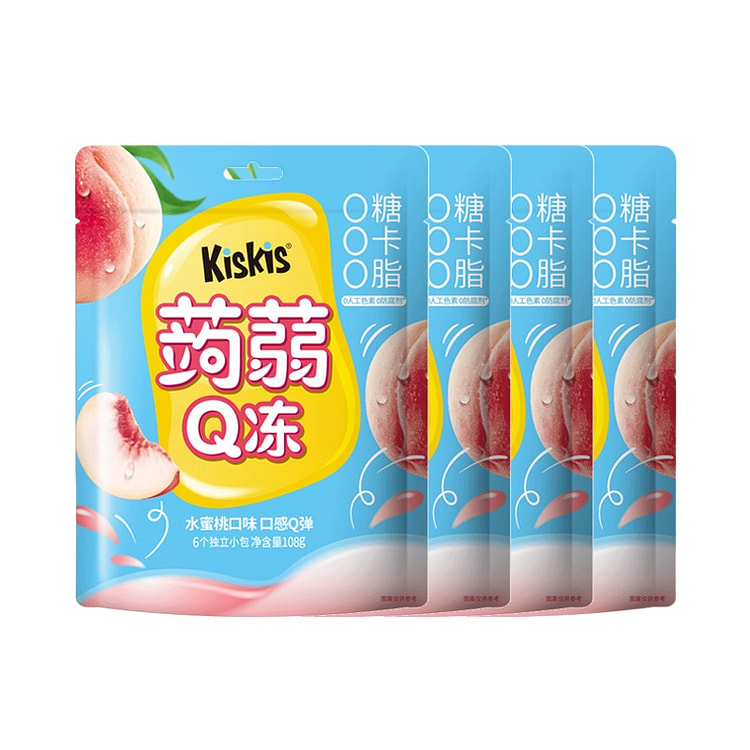 KisKis果冻水蜜桃味108g*4袋 432 克
