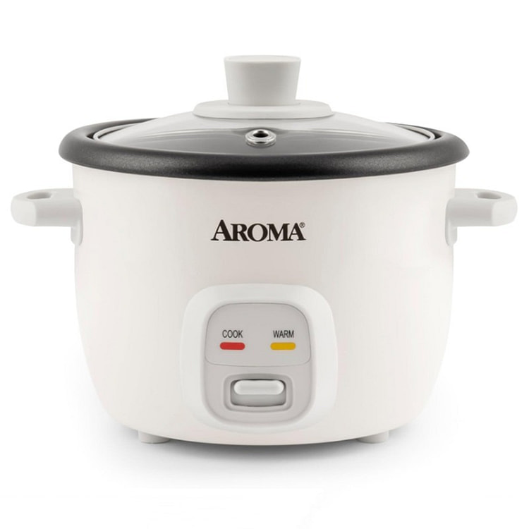 2-4杯/1Qt 米饭和谷物多用电饭锅-1份白色 1 个