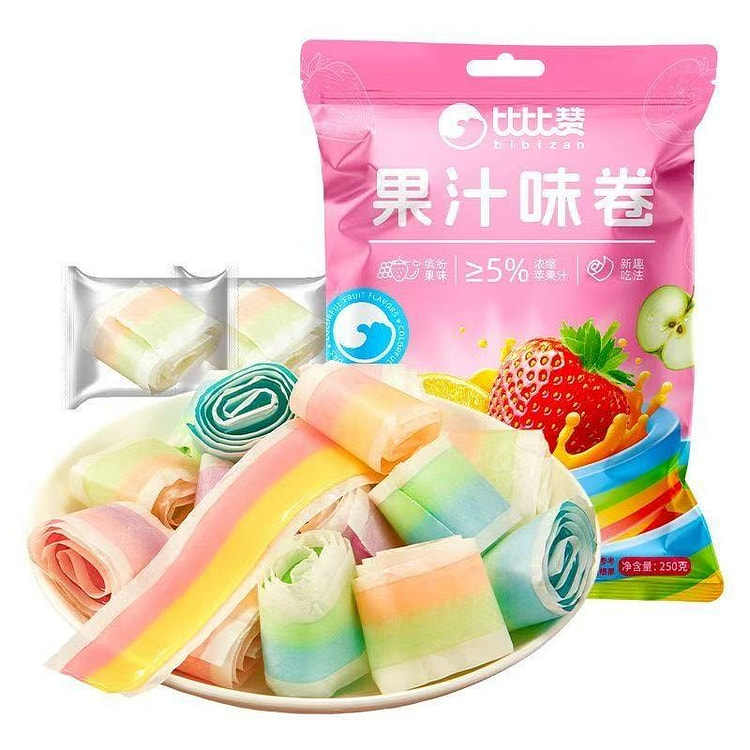 Mixed Fruit Flavour Juice Roll Gummy 250 g