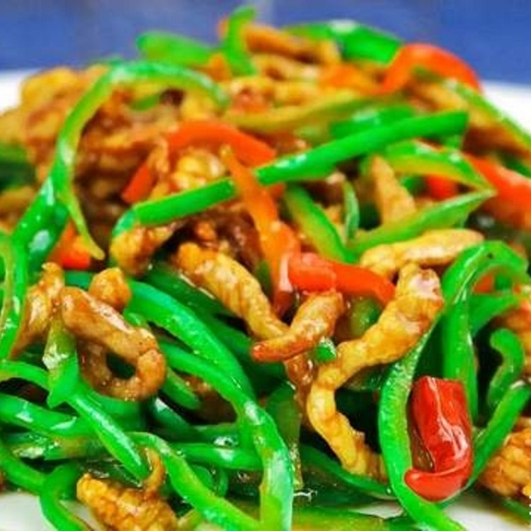 尖椒炒肉丝 小份