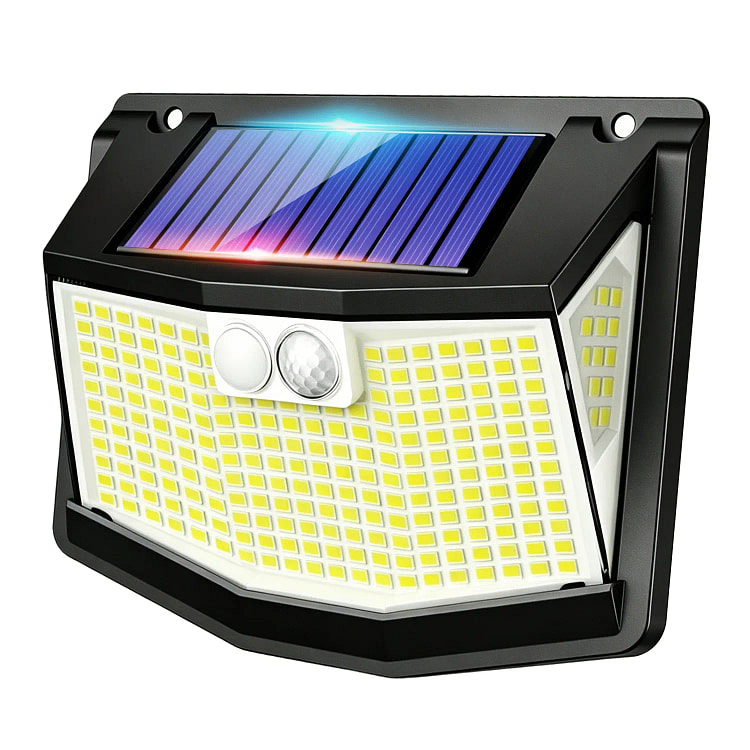 太阳能供电 248 LED 灯 户外 PIR 运动 1 盒