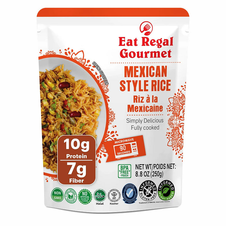 Eat Regal Ready to Eat Mexican Rice, Pack of 6 8.8 oz