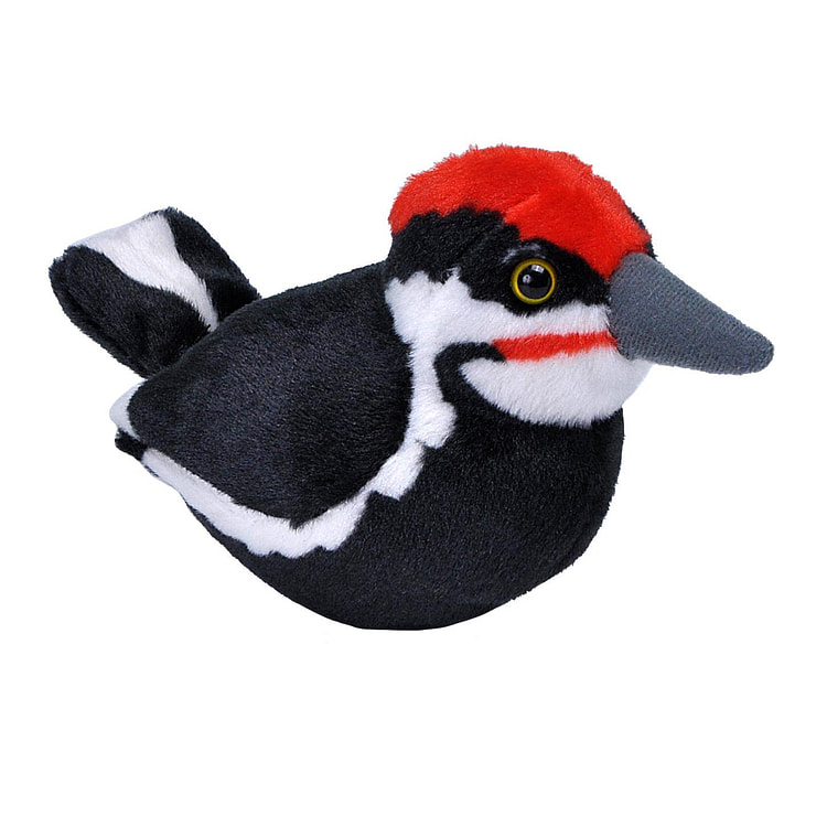 Audubon II Pileated Woodpecker Plush W/Sound - 5"