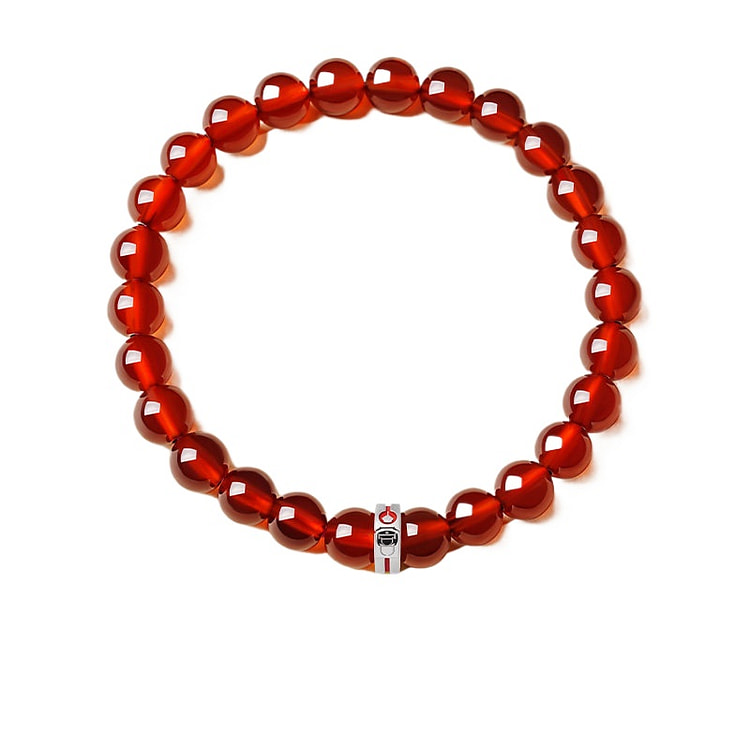 宫里上新 石榴石手串  宫禧鸿运 银色 7mm 1 盒