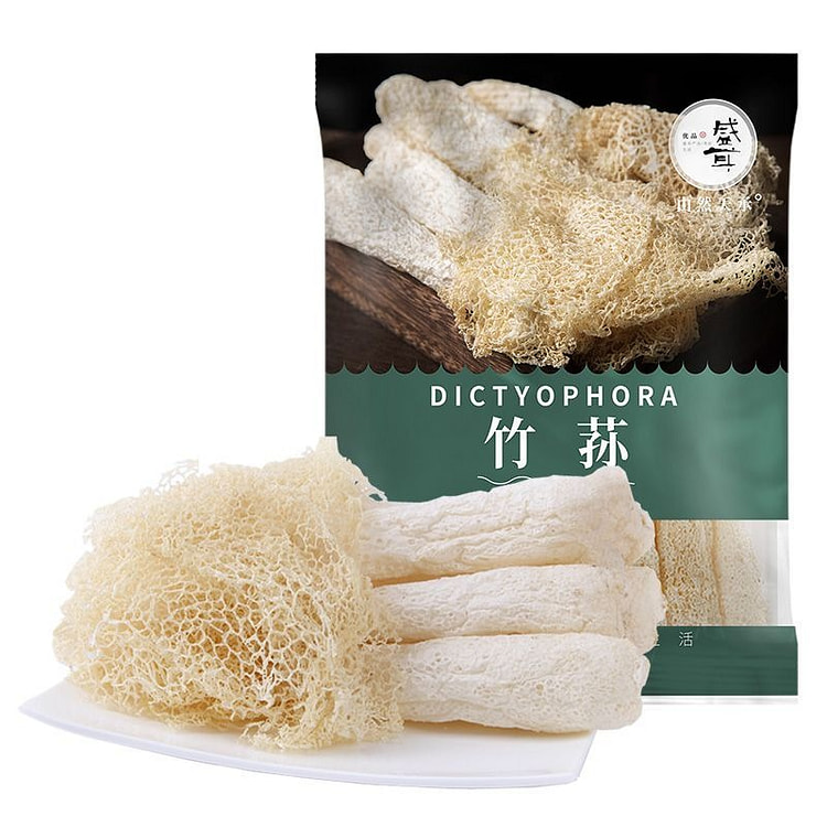 盛耳竹荪干货古田长裙竹笙特产煲汤食材30g*1袋 30 克