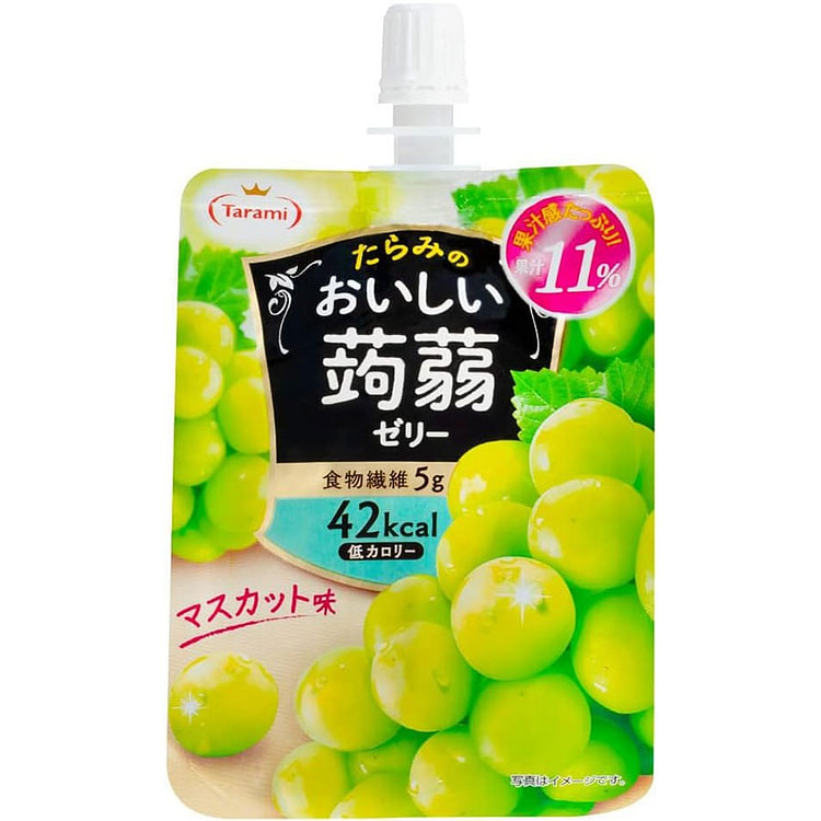 TARAMI多良见 吸吸果冻 低卡蒟蒻 青葡萄味