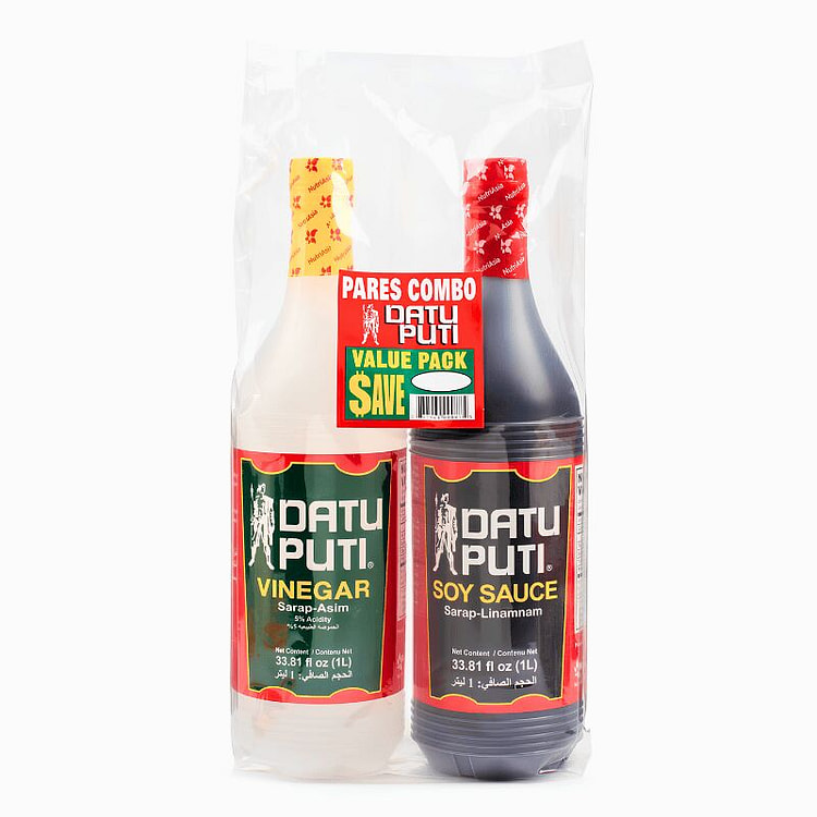[Datu Puti] Vinegar & Soy Sauce Pack - 2x1L 1 each