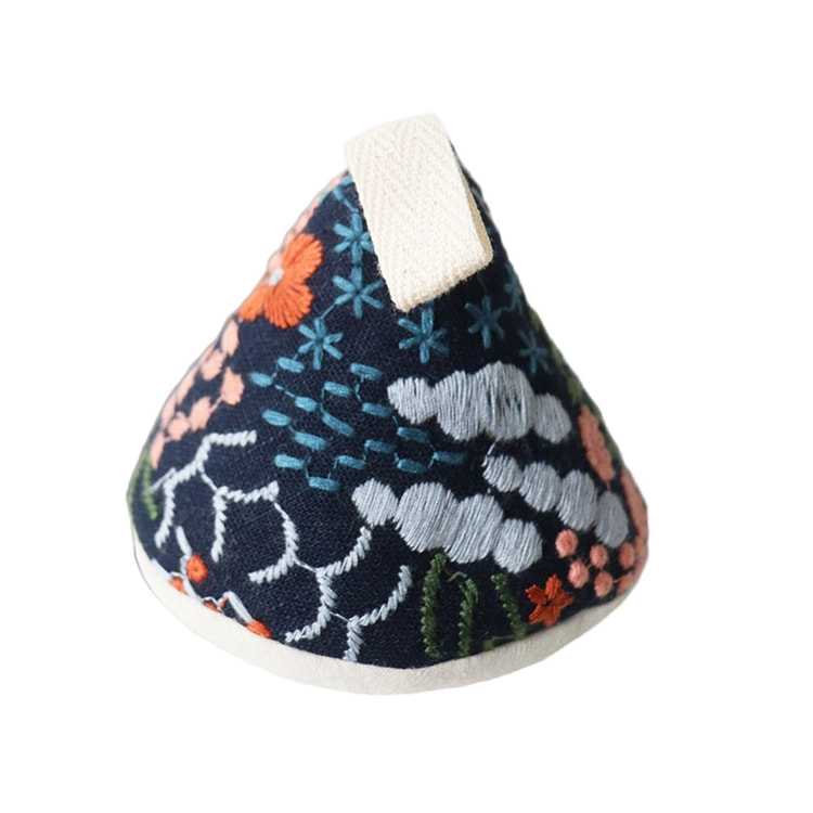 Padded Heat Resist Tri Lid Cap - Navy Blue Floral 1 each