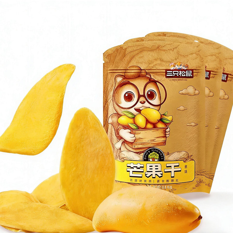 三只松鼠  芒果干   1袋 116 克