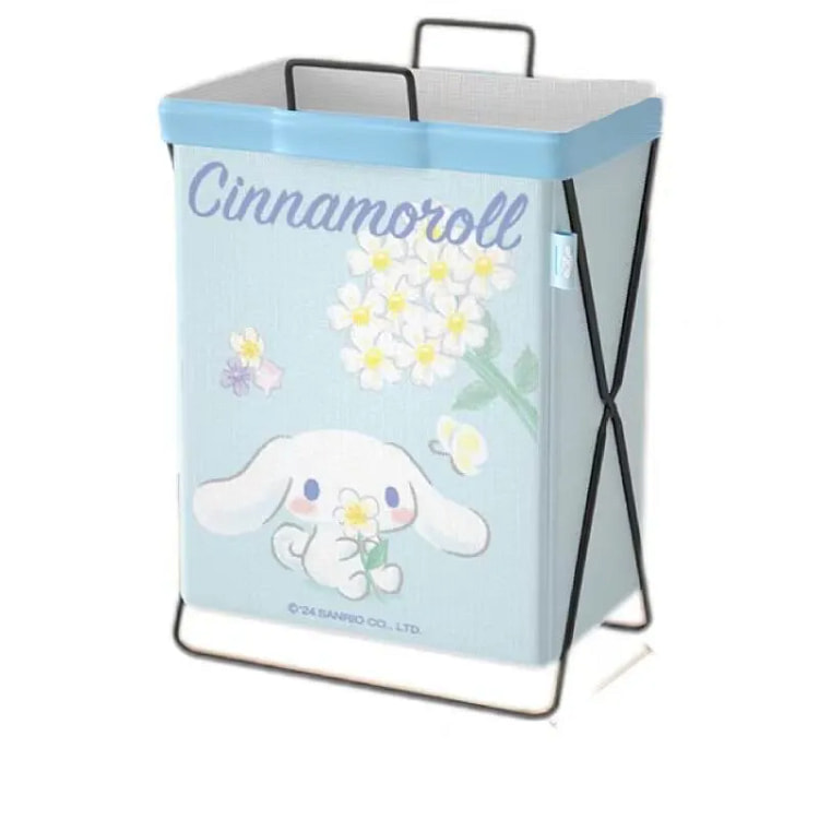 【中国直邮】日本 SANRIO 三丽鸥  可折叠杂物篓 防水家用 浴室卫生间 宿舍卡通置物篮脏衣 收纳篮-大耳狗花朵款 1个*|预计到达时间3-4周