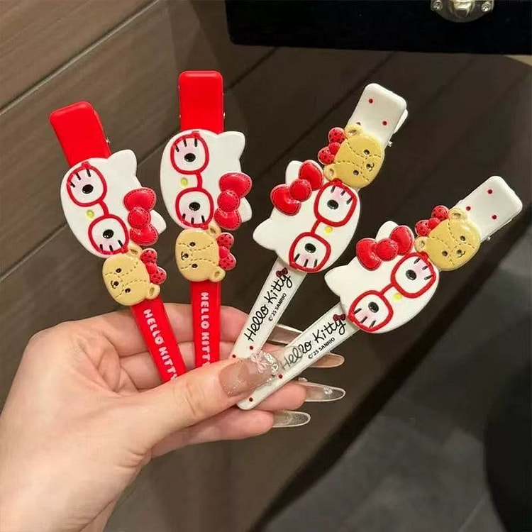 Hello Kitty Side Hair Clips, Pack of 4 4 each