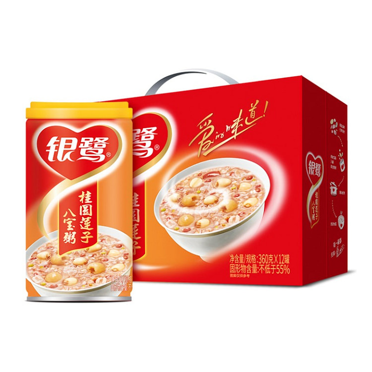 银鹭 桂圆莲子八宝粥 360g