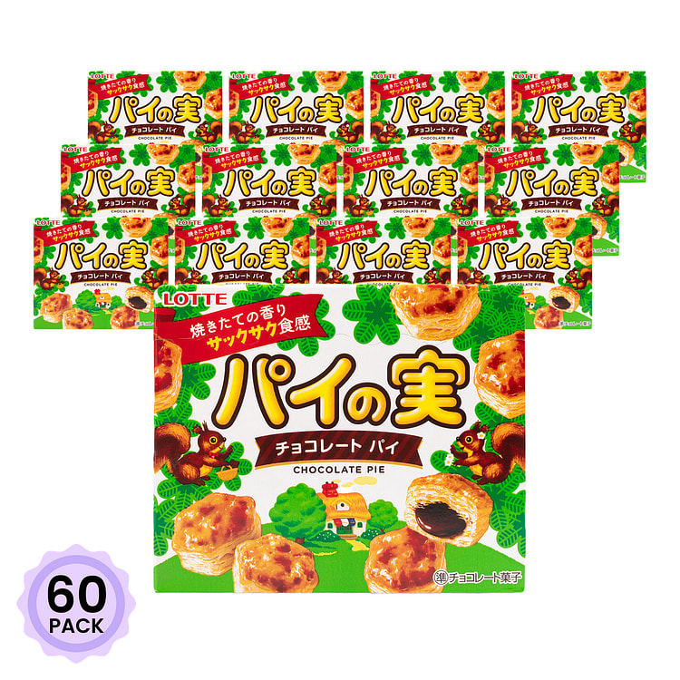 Lotte Pie no Mi with Chocolate filling 73 克*60 包